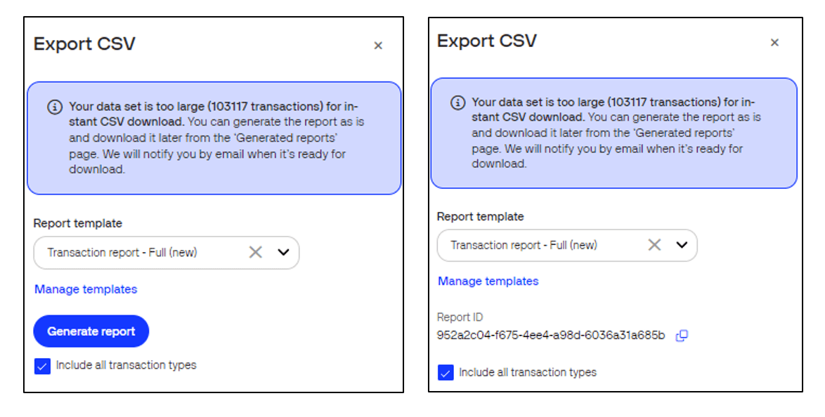 How to export a report | Verifone Central | Verifone Developer Portal